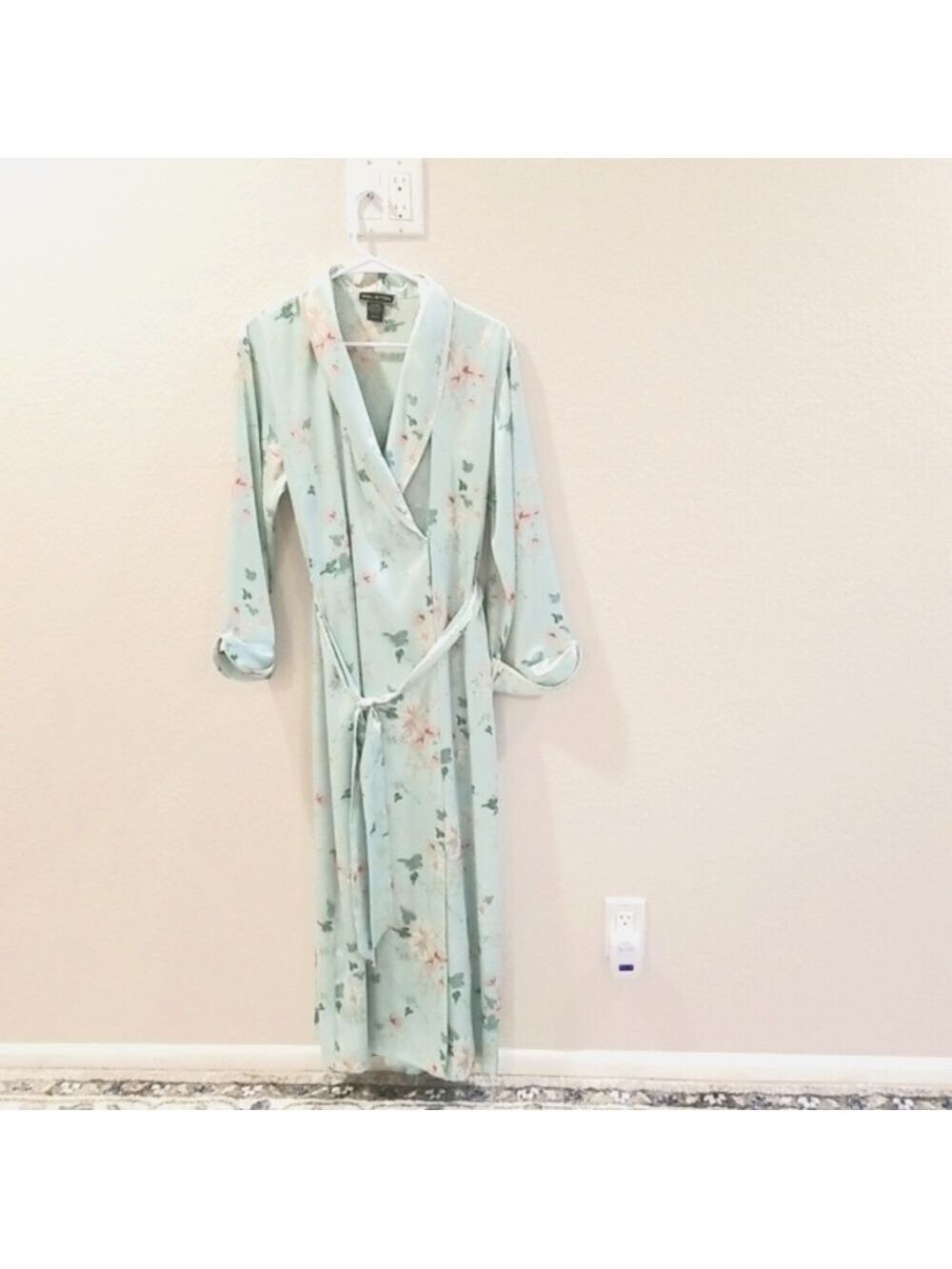 Halston Vintage Lounge Wear Night Gown Robe Maxi XSmall